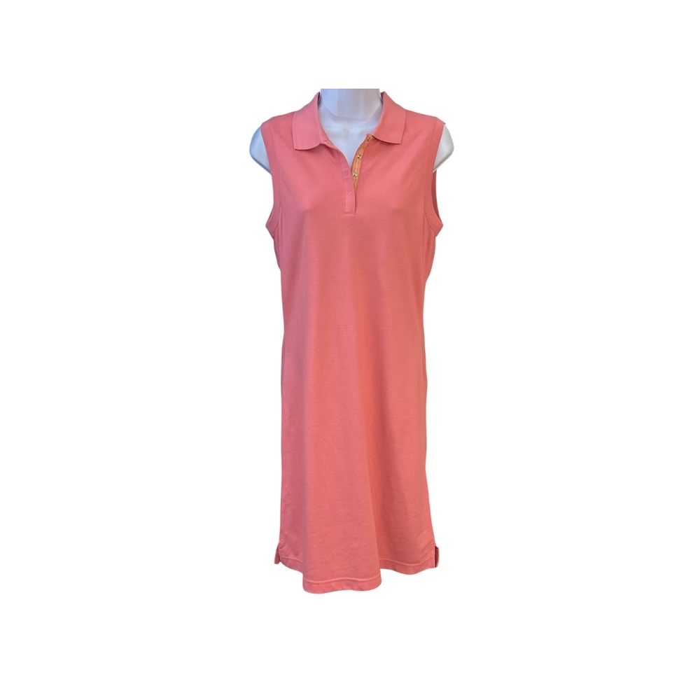 Vintage 90's Faded Glory Sleeveless Polo Dress Preppy Sporty Tenniscore